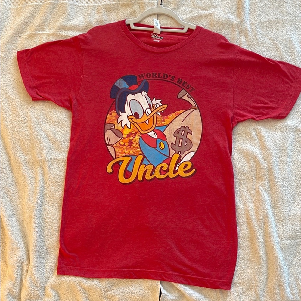 Disney Scrooge McDuck Graphic Red Short Sleeve Tee
